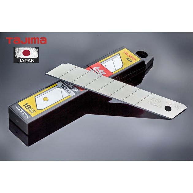 Лезвия для ножа 18 мм TAJIMA CB50KH, 10 шт, ультра острые, фото , изображение 2 | SNABZHENIE.com.ua Лезвия для ножа 18 мм TAJIMA CB50KH, 10 шт, ультра острые, фото , изображение 2 | SNABZHENIE.com.ua