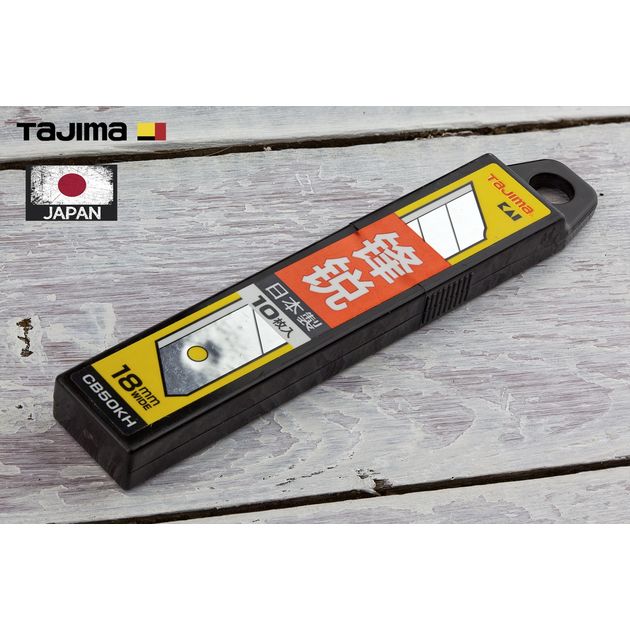 Лезвия для ножа 18 мм TAJIMA CB50KH, 10 шт, ультра острые, фото , изображение 7 | SNABZHENIE.com.ua Лезвия для ножа 18 мм TAJIMA CB50KH, 10 шт, ультра острые, фото , изображение 7 | SNABZHENIE.com.ua