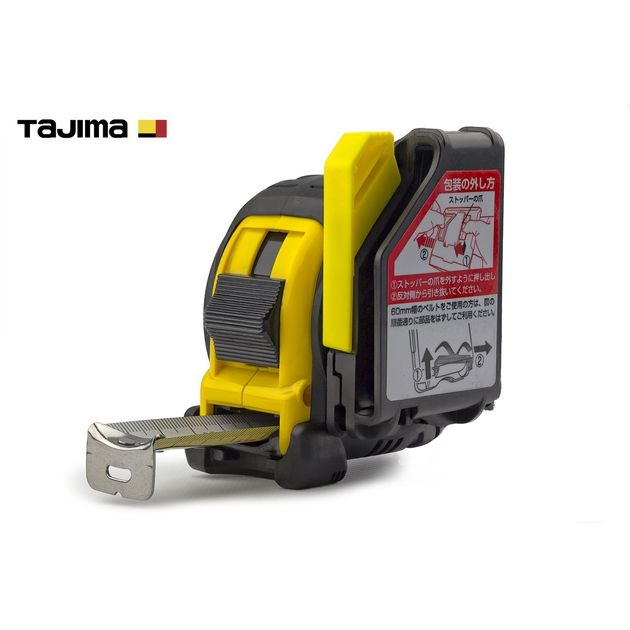 Рулетка строительная TAJIMA G LOCK 5,5м х 25мм, ударопрочная, с держателем, фото , изображение 4 | SNABZHENIE.com.ua