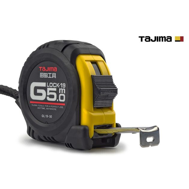 Рулетка строительная TAJIMA G LOCK GL19-50, 5м х 19мм, ударопрочная, фото , изображение 3 | SNABZHENIE.com.ua Рулетка строительная TAJIMA G LOCK GL19-50, 5м х 19мм, ударопрочная, фото , изображение 3 | SNABZHENIE.com.ua