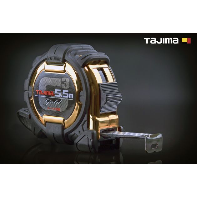 Рулетка TAJIMA G3 LOCK 5,5м х 19мм ударопрочная, фото  | SNABZHENIE.com.ua