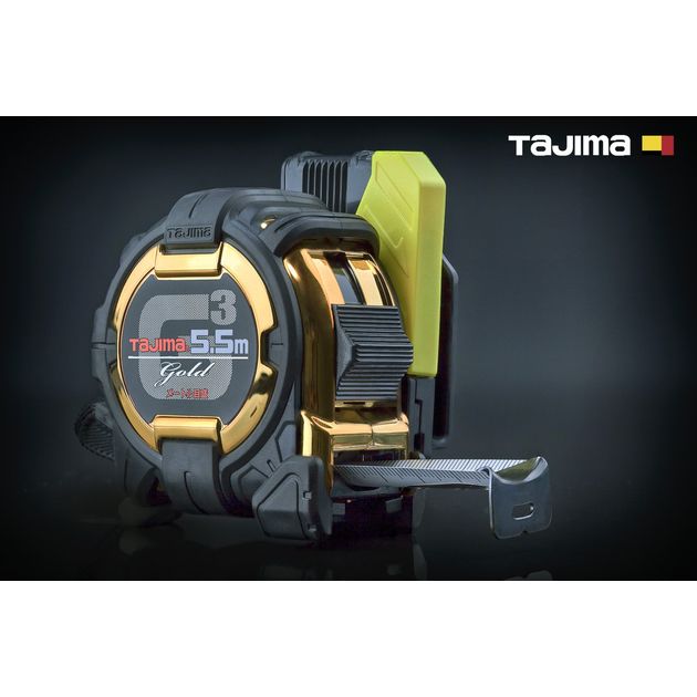 Рулетка TAJIMA G3 LOCK 5,5м х 25мм ударопрочная с держателем на пояс, фото  | SNABZHENIE.com.ua