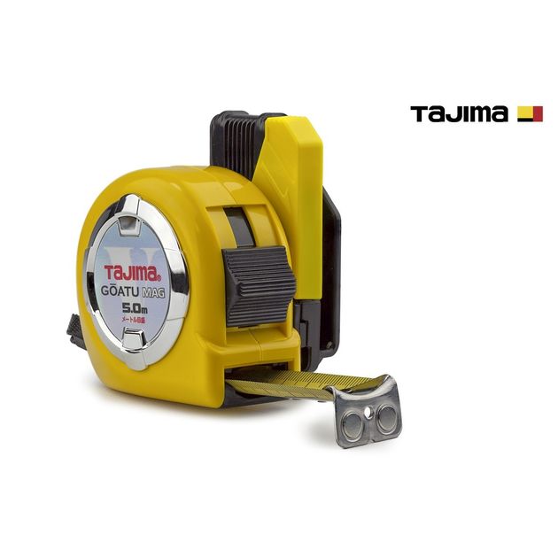 Рулетка будівельна 5м х 25мм TAJIMA (Японія) GOATU HI LOCK посилена магнітна стрічка з тримачем на пояс, фото , зображення 3 | SNABZHENIE.com.ua Рулетка будівельна 5м х 25мм TAJIMA (Японія) GOATU HI LOCK посилена магнітна стрічка з тримачем на пояс, фото , зображення 3 | SNABZHENIE.com.ua