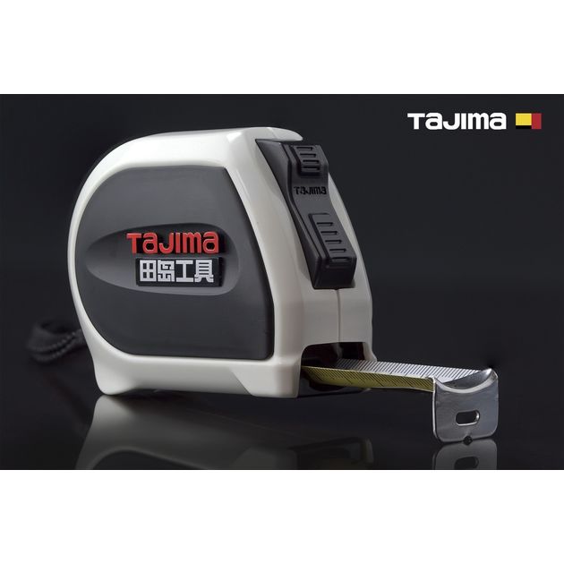 Рулетка TAJIMA 5м х 25мм с автоматическим фиксатором, фото  | SNABZHENIE.com.ua