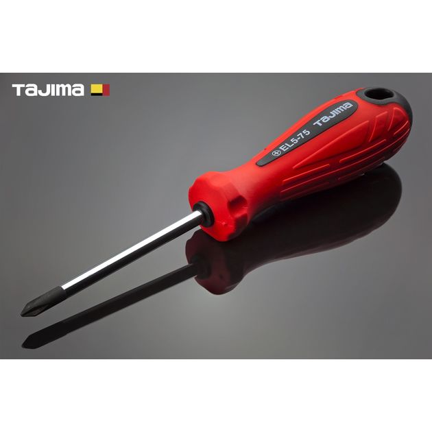 Отвертка хрестова PH1 х 75 мм TAJIMA (Японія) EL магнітна, фото  | SNABZHENIE.com.ua
