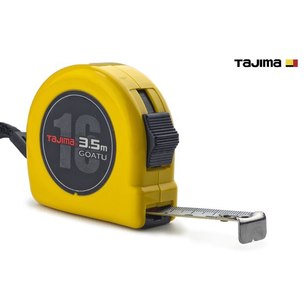 Рулетка TAJIMA 3,5м х 16мм GOATU HI LOCK, усиленная (Япония), фото , изображение 3 | SNABZHENIE.com.ua