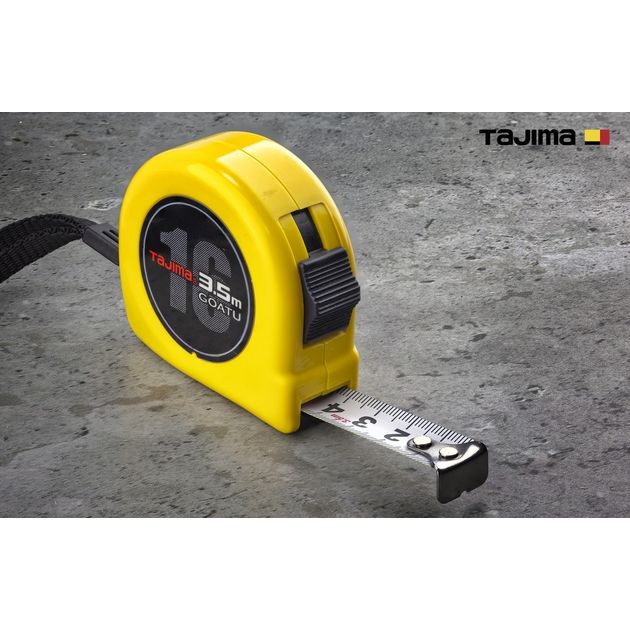 Рулетка TAJIMA 3,5м х 16мм GOATU HI LOCK, усиленная (Япония), фото , изображение 2 | SNABZHENIE.com.ua