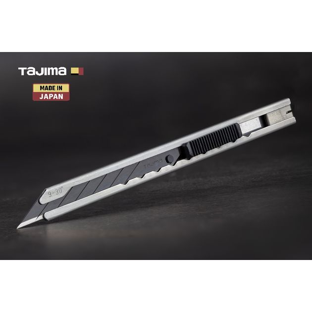 Нож строительный TAJIMA 9 мм с автоматическим фиксатором, угол 30°, фото , изображение 2 | SNABZHENIE.com.ua Нож строительный TAJIMA 9 мм с автоматическим фиксатором, угол 30°, фото , изображение 2 | SNABZHENIE.com.ua