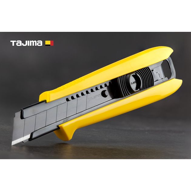 Нож строительный TAJIMA 18 мм с автоматическим фиксатором, фото  | SNABZHENIE.com.ua