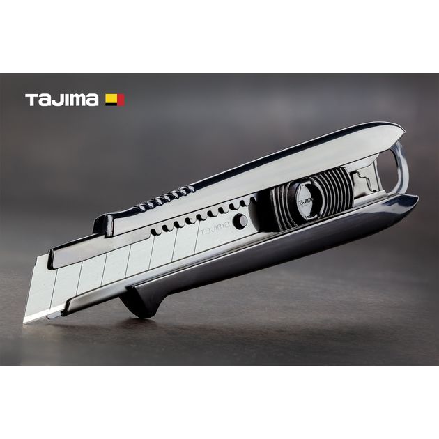 Нож строительный TAJIMA 18 мм с автоматическим фиксатором, фото  | SNABZHENIE.com.ua