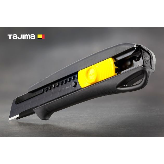Нож строительный 18 мм TAJIMA с автоматическим фиксатором, фото , изображение 2 | SNABZHENIE.com.ua Нож строительный 18 мм TAJIMA с автоматическим фиксатором, фото , изображение 2 | SNABZHENIE.com.ua