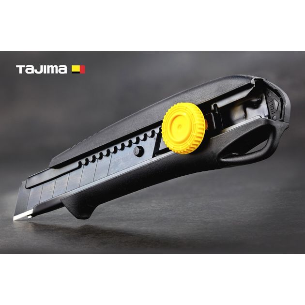 Нож строительный TAJIMA 18 мм с винтовым фиксатором, фото , изображение 2 | SNABZHENIE.com.ua Нож строительный TAJIMA 18 мм с винтовым фиксатором, фото , изображение 2 | SNABZHENIE.com.ua