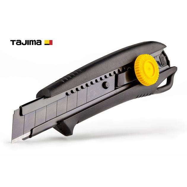 Нож строительный TAJIMA 18 мм с винтовым фиксатором, фото , изображение 5 | SNABZHENIE.com.ua Нож строительный TAJIMA 18 мм с винтовым фиксатором, фото , изображение 5 | SNABZHENIE.com.ua