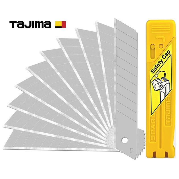 Сегментные лезвия для ножа 25 мм TAJIMA LB65H, 10 шт, Япония, фото  | SNABZHENIE.com.ua