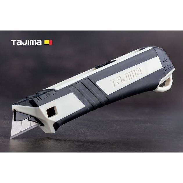 Нож строительный TAJIMA DKC-L590W 18 мм, изолированный, автоматический фиксатор, фото  | SNABZHENIE.com.ua