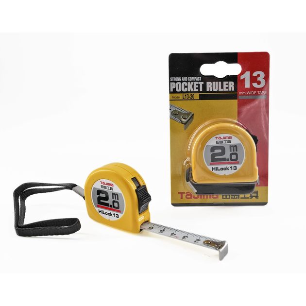 Рулетка строительная TAJIMA HI LOCK 2м х 13мм, фото , изображение 8 | SNABZHENIE.com.ua Рулетка строительная TAJIMA HI LOCK 2м х 13мм, фото , изображение 8 | SNABZHENIE.com.ua