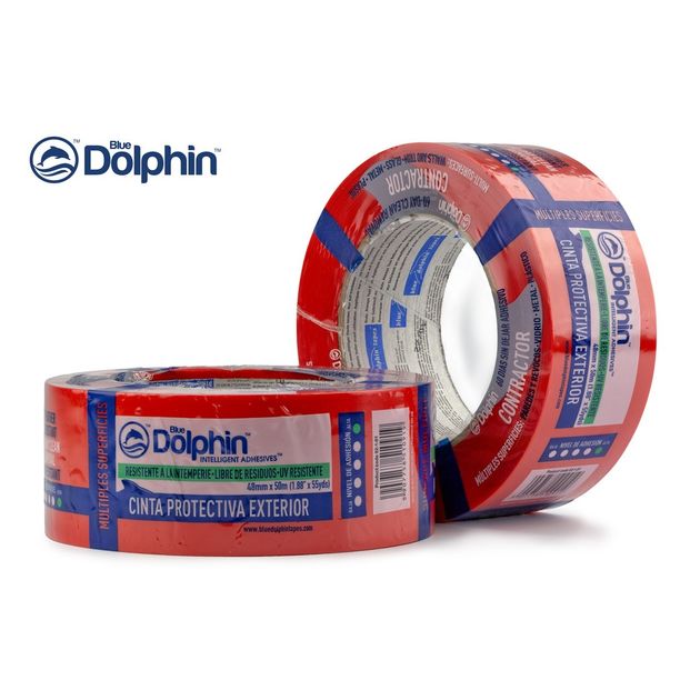 Малярная лента ПВХ 48мм х 50м Blue Dolphin CONTRACTOR красная, фото , изображение 8 | SNABZHENIE.com.ua