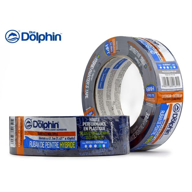 Малярная лента ПВХ Blue Dolphin HYBRID 36 мм х 41 м синяя, фото , изображение 9 | SNABZHENIE.com.ua Малярная лента ПВХ Blue Dolphin HYBRID 36 мм х 41 м синяя, фото , изображение 9 | SNABZHENIE.com.ua