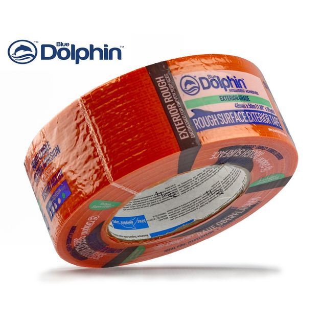 Малярна стрічка 48мм х 50м Blue Dolphin ROUGH SURFACE для грубих поверхонь (7 днів), фото , зображення 6 | SNABZHENIE.com.ua Малярна стрічка 48мм х 50м Blue Dolphin ROUGH SURFACE для грубих поверхонь (7 днів), фото , зображення 6 | SNABZHENIE.com.ua