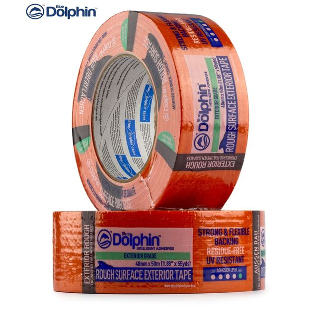Малярна стрічка 48мм х 50м Blue Dolphin ROUGH SURFACE для грубих поверхонь (7 днів), фото , зображення 7 | SNABZHENIE.com.ua Малярна стрічка 48мм х 50м Blue Dolphin ROUGH SURFACE для грубих поверхонь (7 днів), фото , зображення 7 | SNABZHENIE.com.ua
