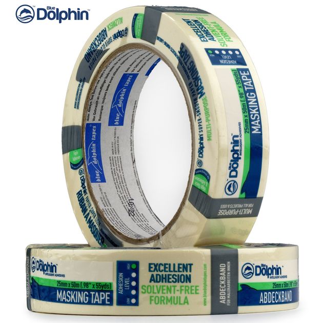 Малярная лента Blue Dolphin 25мм х 50м белая, фото , изображение 7 | SNABZHENIE.com.ua Малярная лента Blue Dolphin 25мм х 50м белая, фото , изображение 7 | SNABZHENIE.com.ua