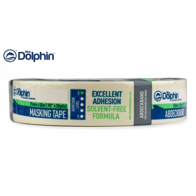 Малярная лента Blue Dolphin 25мм х 50м белая, фото , изображение 8 | SNABZHENIE.com.ua Малярная лента Blue Dolphin 25мм х 50м белая, фото , изображение 8 | SNABZHENIE.com.ua