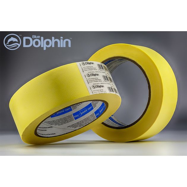 Малярна стрічка 38мм х 50м Blue Dolphin загального призначення, фото  | SNABZHENIE.com.ua