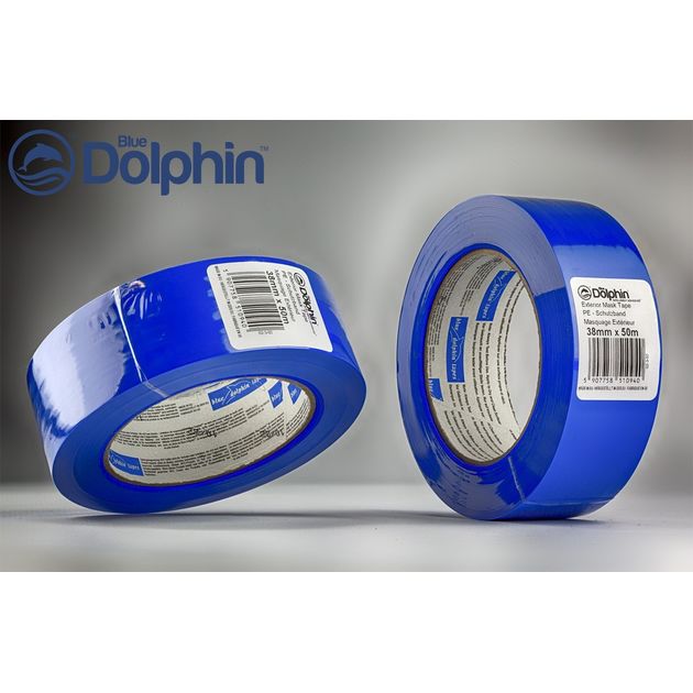Малярная лента ПВХ 38мм х 50м синяя Blue Dolphin TARP&STUCCO, фото  | SNABZHENIE.com.ua