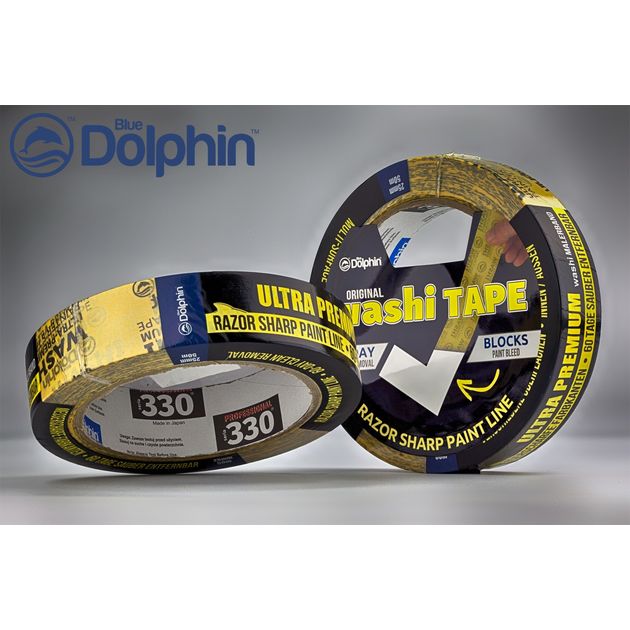 Малярная лента Blue Dolphin 25мм х 50м WASHI XF7, фото  | SNABZHENIE.com.ua