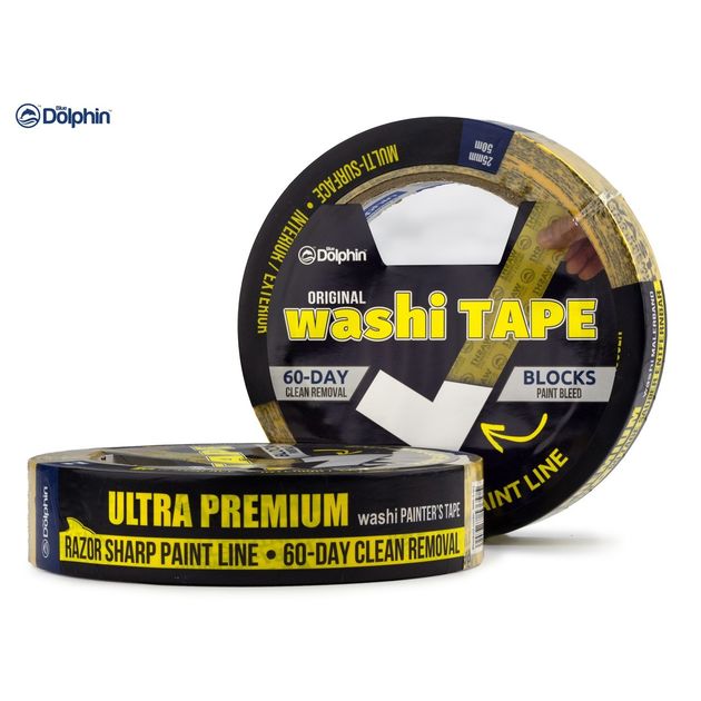 Малярная лента Blue Dolphin 25мм х 50м WASHI XF7, фото , изображение 4 | SNABZHENIE.com.ua Малярная лента Blue Dolphin 25мм х 50м WASHI XF7, фото , изображение 4 | SNABZHENIE.com.ua