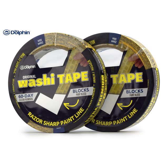Малярная лента Blue Dolphin 25мм х 50м WASHI XF7, фото , изображение 7 | SNABZHENIE.com.ua Малярная лента Blue Dolphin 25мм х 50м WASHI XF7, фото , изображение 7 | SNABZHENIE.com.ua