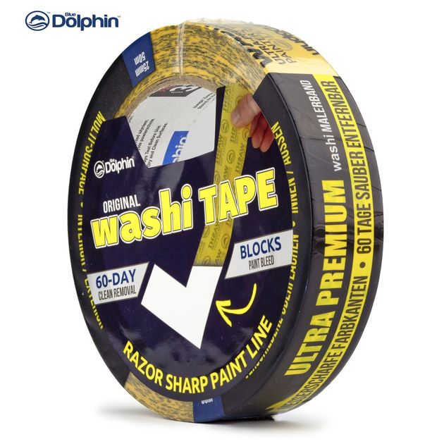 Малярная лента Blue Dolphin 25мм х 50м WASHI XF7, фото , изображение 8 | SNABZHENIE.com.ua Малярная лента Blue Dolphin 25мм х 50м WASHI XF7, фото , изображение 8 | SNABZHENIE.com.ua