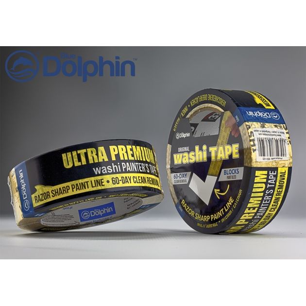Малярная лента Blue Dolphin WASHI XF7 38мм х 50м, фото  | SNABZHENIE.com.ua