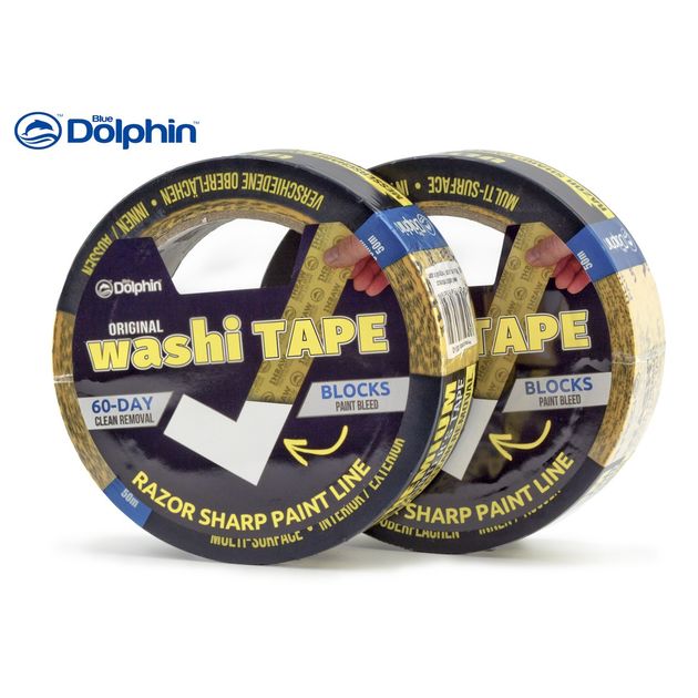 Малярная лента Blue Dolphin 48мм х 50м, рисовая бумага, фото , изображение 5 | SNABZHENIE.com.ua Малярная лента Blue Dolphin 48мм х 50м, рисовая бумага, фото , изображение 5 | SNABZHENIE.com.ua