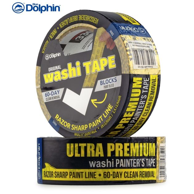 Малярная лента Blue Dolphin 48мм х 50м, рисовая бумага, фото , изображение 8 | SNABZHENIE.com.ua Малярная лента Blue Dolphin 48мм х 50м, рисовая бумага, фото , изображение 8 | SNABZHENIE.com.ua