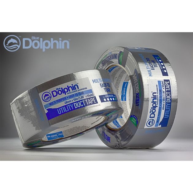 Универсальная лента Blue Dolphin 48мм х 50м серый, фото  | SNABZHENIE.com.ua