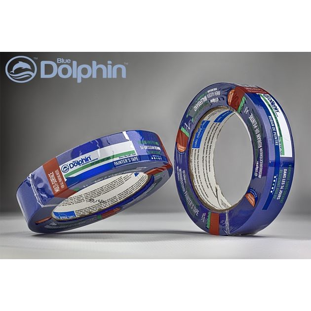 Малярная лента Blue Dolphin 25мм х 50м синяя, фото  | SNABZHENIE.com.ua