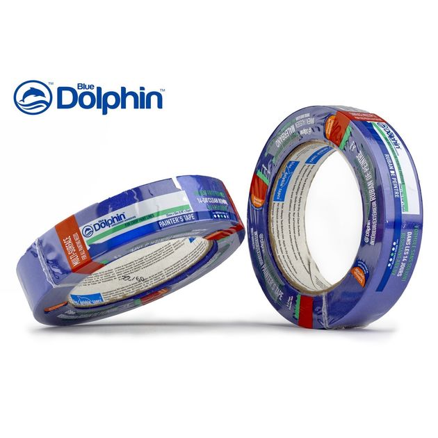 Малярная лента Blue Dolphin 25мм х 50м синяя, фото , изображение 3 | SNABZHENIE.com.ua Малярная лента Blue Dolphin 25мм х 50м синяя, фото , изображение 3 | SNABZHENIE.com.ua