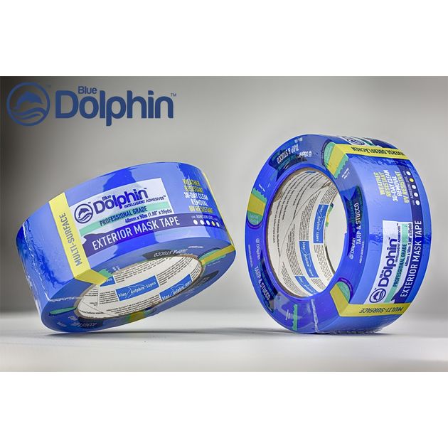 Малярная лента ПВХ 48мм х 50м синяя Blue Dolphin, фото  | SNABZHENIE.com.ua