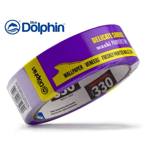 Малярська стрічка 29мм х 25м Blue Dolphin Washi Delicate фіолетова (60 днів), фото , зображення 2 | SNABZHENIE.com.ua Малярська стрічка 29мм х 25м Blue Dolphin Washi Delicate фіолетова (60 днів), фото , зображення 2 | SNABZHENIE.com.ua
