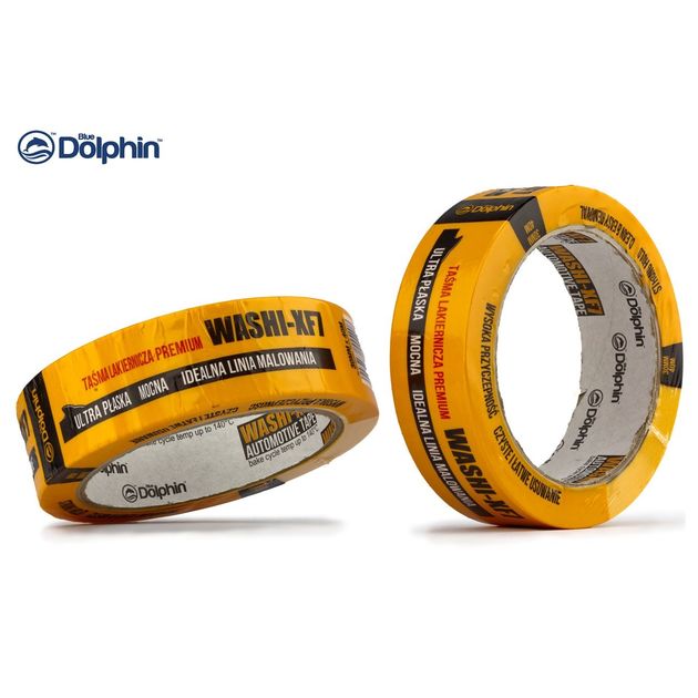 Малярна стрічка Blue Dolphin WASHI -XF7 PREMIUM автомобільна 30 мм х 40 м, фото , зображення 3 | SNABZHENIE.com.ua Малярна стрічка Blue Dolphin WASHI -XF7 PREMIUM автомобільна 30 мм х 40 м, фото , зображення 3 | SNABZHENIE.com.ua