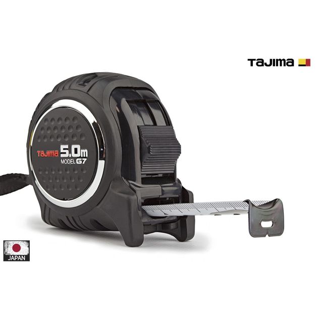 Рулетка строительная TAJIMA 5м х 25мм G7 LOCK ударопрочная, фото , изображение 2 | SNABZHENIE.com.ua Рулетка строительная TAJIMA 5м х 25мм G7 LOCK ударопрочная, фото , изображение 2 | SNABZHENIE.com.ua