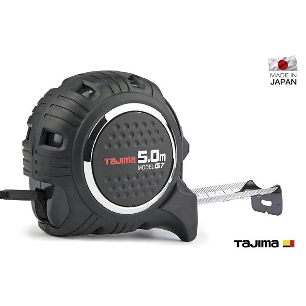 Рулетка строительная TAJIMA 5м х 25мм G7 LOCK ударопрочная, фото , изображение 3 | SNABZHENIE.com.ua Рулетка строительная TAJIMA 5м х 25мм G7 LOCK ударопрочная, фото , изображение 3 | SNABZHENIE.com.ua