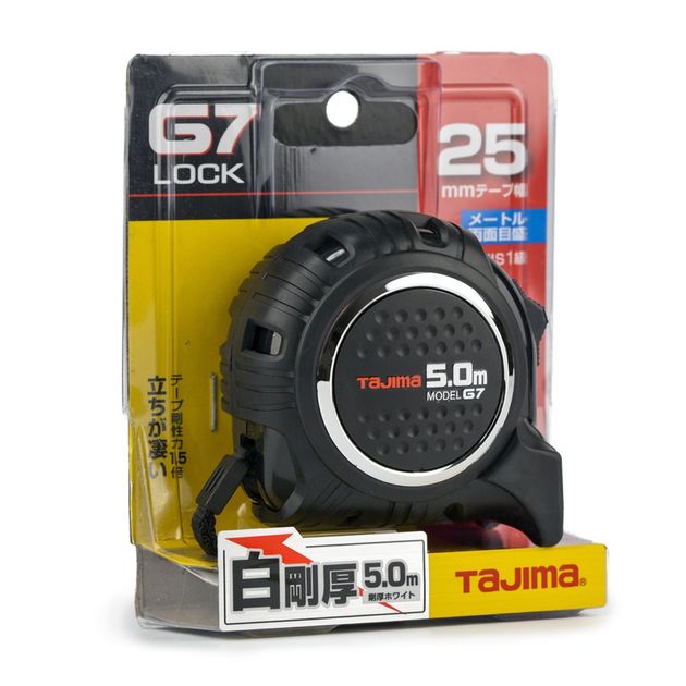 Рулетка строительная TAJIMA 5м х 25мм G7 LOCK ударопрочная, фото , изображение 6 | SNABZHENIE.com.ua Рулетка строительная TAJIMA 5м х 25мм G7 LOCK ударопрочная, фото , изображение 6 | SNABZHENIE.com.ua