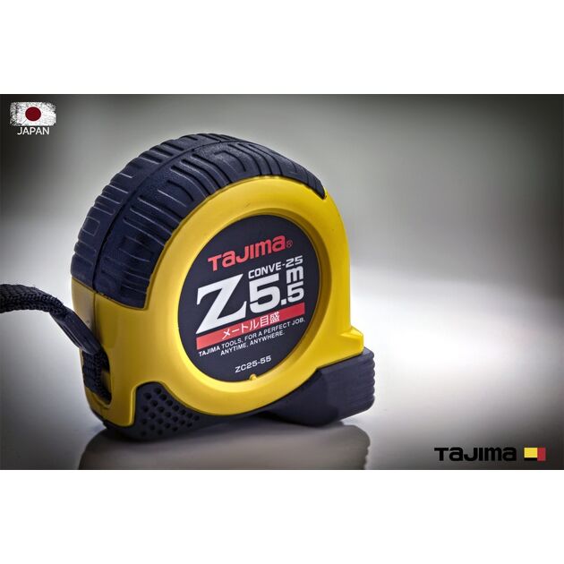 Рулетка TAJIMA Z LOCK 5,5м х 25мм ударопрочная, фото  | SNABZHENIE.com.ua