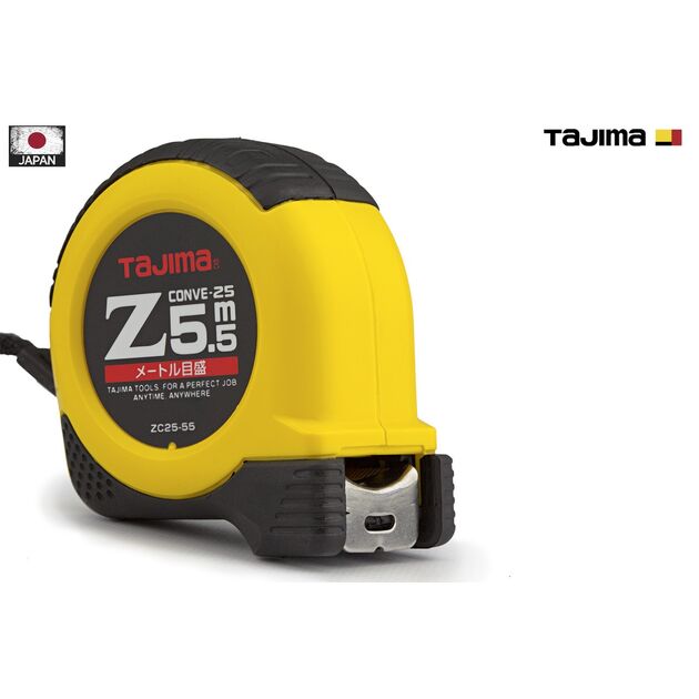Рулетка TAJIMA Z LOCK 5,5м х 25мм ударопрочная, фото , изображение 4 | SNABZHENIE.com.ua Рулетка TAJIMA Z LOCK 5,5м х 25мм ударопрочная, фото , изображение 4 | SNABZHENIE.com.ua