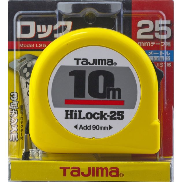 Рулетка строительная TAJIMA HI LOCK L25-100, 10м x 25мм, фото , изображение 10 | SNABZHENIE.com.ua Рулетка строительная TAJIMA HI LOCK L25-100, 10м x 25мм, фото , изображение 10 | SNABZHENIE.com.ua