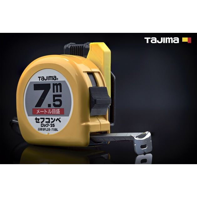Рулетка TAJIMA HI LOCK 7,5м х 25мм с держателем на пояс, фото  | SNABZHENIE.com.ua