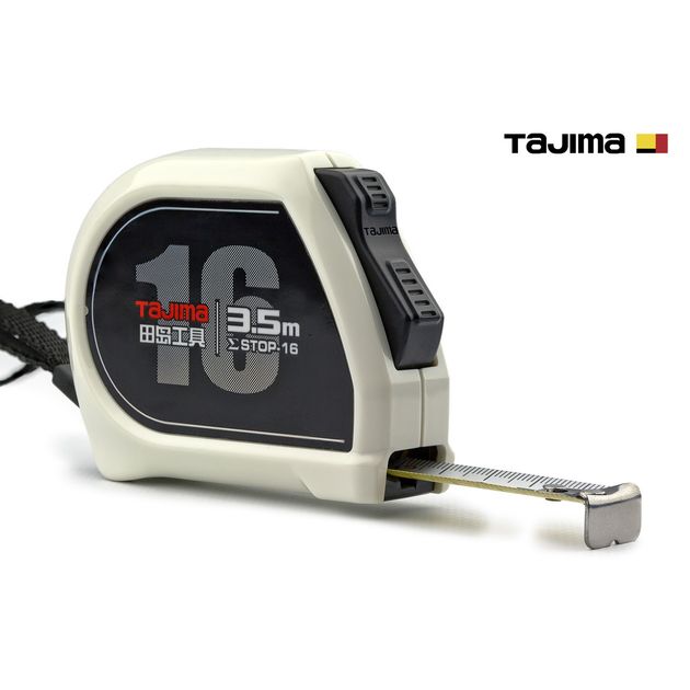 Рулетка TAJIMA 3,5м х 16мм с автостопом, усиленная, Япония, фото , изображение 3 | SNABZHENIE.com.ua Рулетка TAJIMA 3,5м х 16мм с автостопом, усиленная, Япония, фото , изображение 3 | SNABZHENIE.com.ua