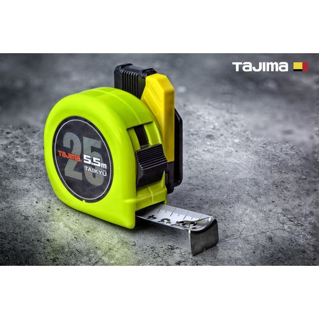 Рулетка TAJIMA 5,5м х 25мм водостойкая с держателем на пояс, фото , изображение 2 | SNABZHENIE.com.ua Рулетка TAJIMA 5,5м х 25мм водостойкая с держателем на пояс, фото , изображение 2 | SNABZHENIE.com.ua